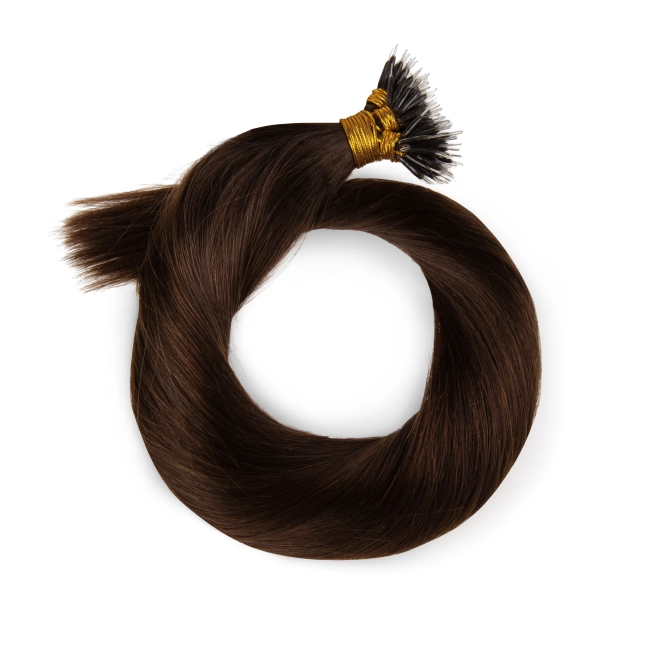 Włosy naturalne doczepiane na nano ringi 50cm 1g 20 sztuk  - kolor #2