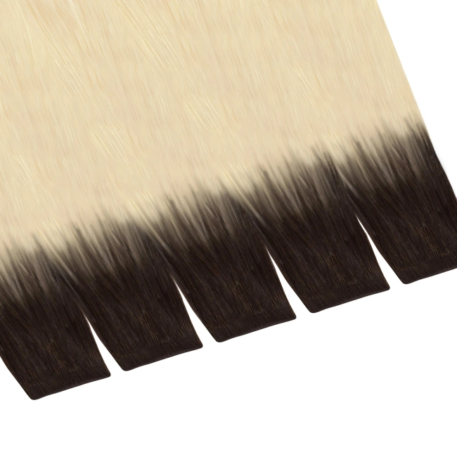 Włosy naturalne doczepiane Seria MAGIC Invisible Tape On 50cm - Kolor Ombre #2/#613
