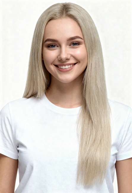 Włosy naturalne doczepiane Kucyk Kitka 40cm 65 gram - kolor #Silver