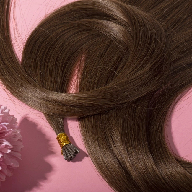 Włosy naturalne doczepiane Seria MAGIC Ringi 50cm 0,8g 20szt - Kolor #6