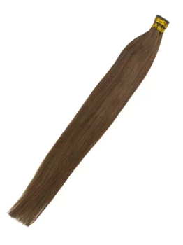 Włosy naturalne doczepiane na ringi 40cm 0,6g - kolor #6