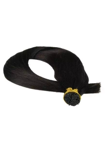 Włosy naturalne doczepiane na ringi 50cm 0,8g - kolor #1B