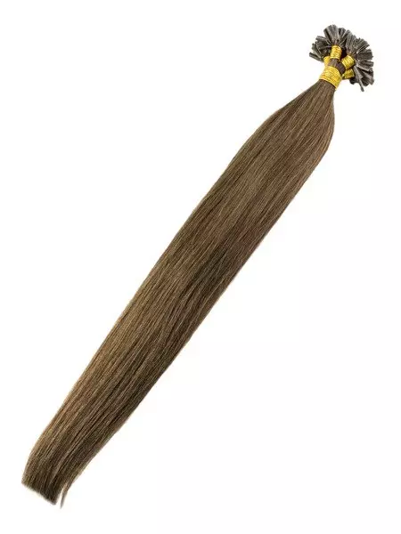 Włosy naturalne doczepiane na keratynę 50cm 0,8g 20 sztuk - kolor #6