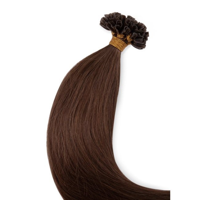 Włosy naturalne doczepiane na keratynę 50cm 0,5g 20 sztuk - kolor #4