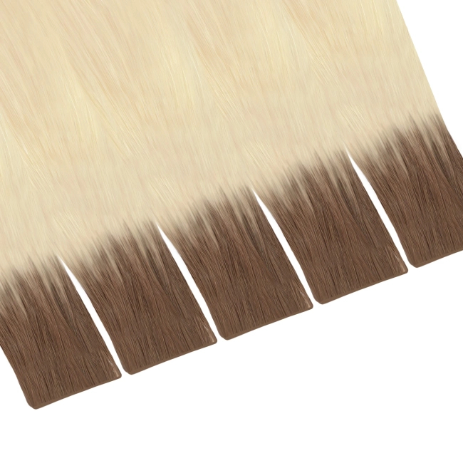 Włosy naturalne doczepiane Seria MAGIC Invisible Tape On 60cm - Kolor Ombre #7A/#613