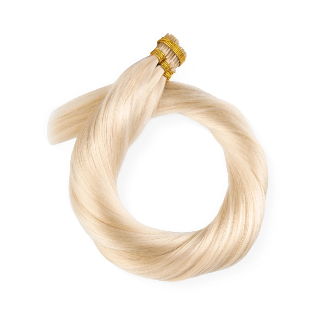 Włosy naturalne doczepiane na ringi 50cm 0,8g - kolor #60