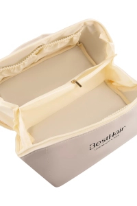 Kosmetyczka skórzana BestHair Biała