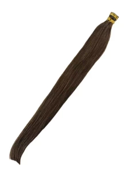 Włosy naturalne doczepiane na ringi 50cm 0,5g - kolor #4
