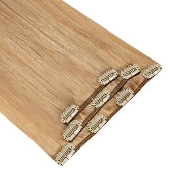 Włosy naturalne doczepiane Clip In 40cm 60 gram - kolor #18/22 Baleyage