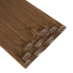Włosy naturalne doczepiane Clip In 40cm 60 gram - kolor #8