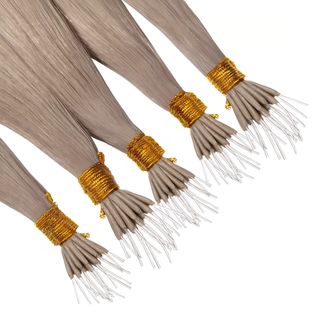 Włosy naturalne doczepiane Seria MAGIC Nanoringi Light 50cm 0,8g 20szt - Kolor #18