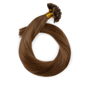 Włosy naturalne doczepiane na keratynę 50cm 0,8g 20 sztuk - kolor #8