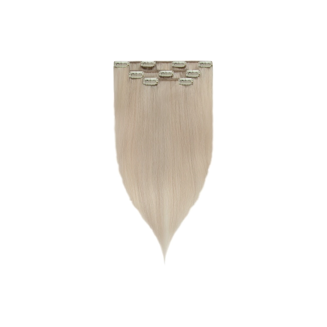 Włosy naturalne doczepiane Clip In 40cm 60 gram - kolor #Silver