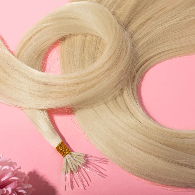 Włosy naturalne doczepiane Seria MAGIC Nanoringi Light 50cm 0,8g 20szt - Kolor #613