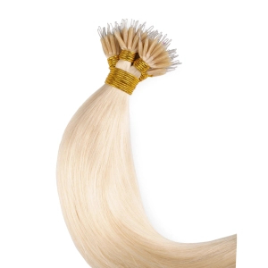 Włosy naturalne doczepiane na nano ringi 50cm 1g 20 sztuk  - kolor #60