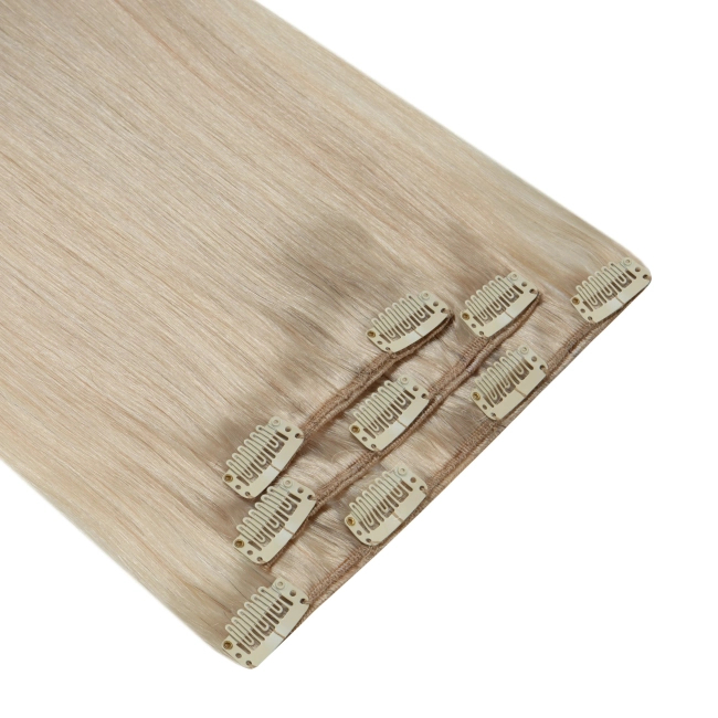 Włosy naturalne doczepiane Clip In 40cm 35 gram - kolor #Silver