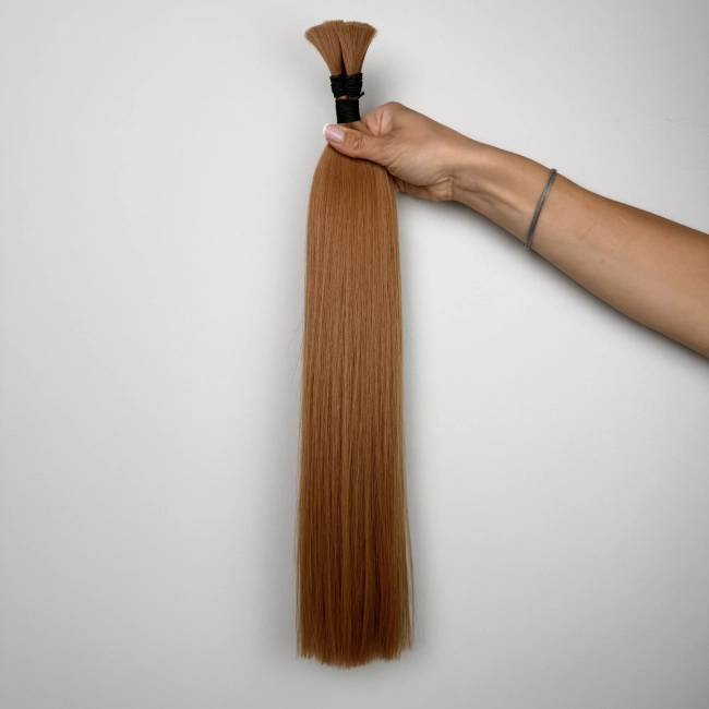 Włosy naturalne doczepiane Seria MAGIC Surowa kitka 60cm 25g - Kolor #10 Jasny Brąz