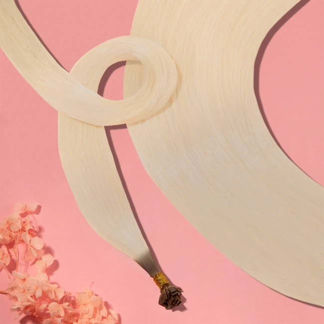 Włosy naturalne doczepiane Seria MAGIC Mini Bondes Flat 40cm 0,6g 20szt - Kolor Ombre #7A/#613