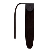 Włosy naturalne doczepiane Seria MAGIC Kucyk Kitka 50cm 100 gram - Kolor #1B Ciemny Brąz