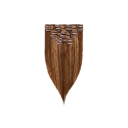 Włosy naturalne doczepiane Clip In 40cm 120 gram - kolor #4/12 Baleyage