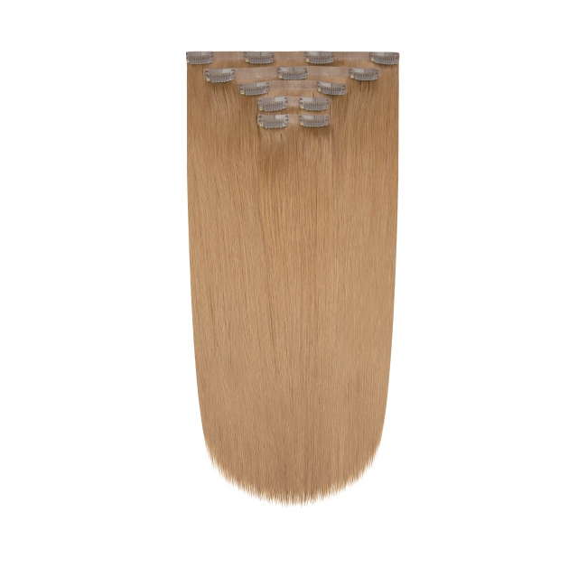 Włosy naturalne doczepiane Seria MAGIC Bezszwowe Ukryte Clip In 40cm 90 gram - Kolor #12 Chłodny Brąz
