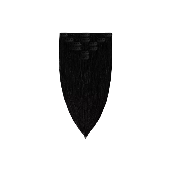 Włosy naturalne doczepiane Clip In 40cm 70 gram - kolor #1
