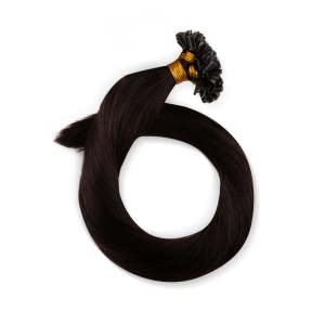 Włosy naturalne doczepiane na keratynę 60cm 0,8g 20 sztuk - kolor #1B