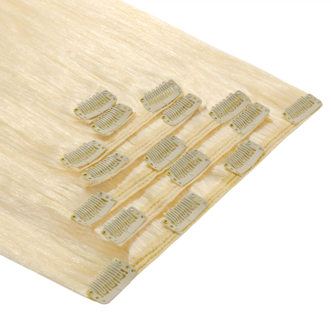 Włosy naturalne doczepiane Clip In 50cm 140 gram - kolor #60