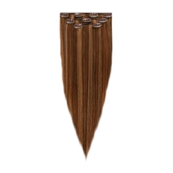 Włosy naturalne doczepiane Clip In 60cm 70 gram - kolor #4/12 Baleyage