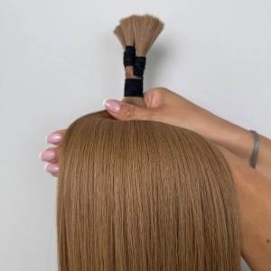 Włosy naturalne doczepiane Seria MAGIC Surowa kitka 40cm 25g - Kolor #8 Kawa