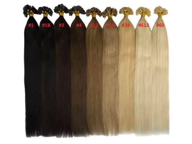 Włosy naturalne doczepiane na keratynę 60cm 0,8g 20 sztuk - kolor #4