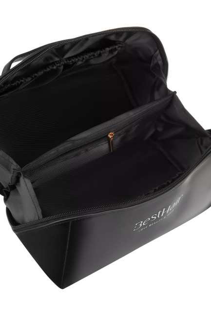 Kosmetyczka skórzana BestHair Czarna