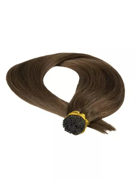 Włosy naturalne doczepiane na ringi 40cm 0,6g - kolor #6