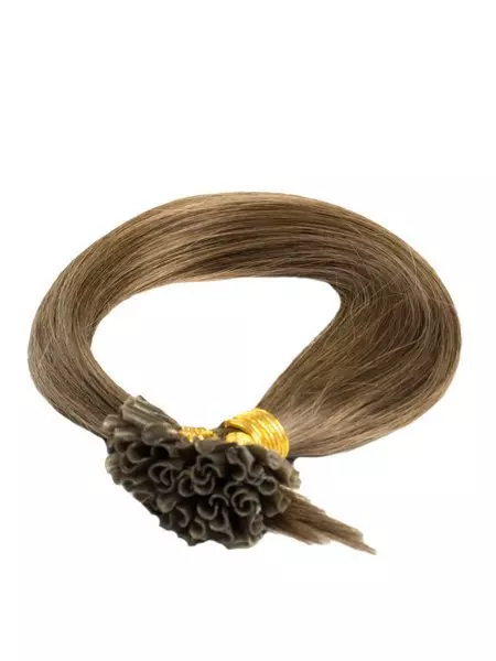 Włosy naturalne doczepiane na keratynę 40cm 0,6g 20 sztuk  - kolor #6