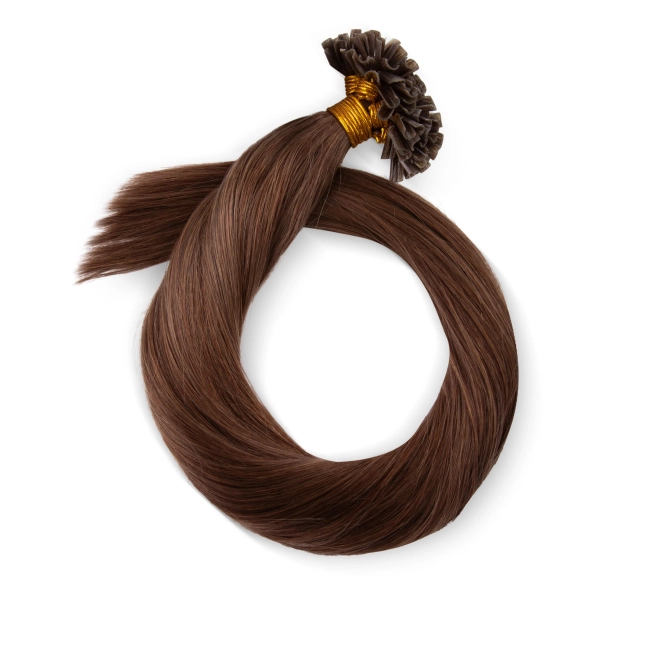 Włosy naturalne doczepiane na keratynę 50cm 0,5g 20 sztuk - kolor #6