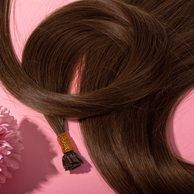 Włosy naturalne doczepiane Seria MAGIC Keratyna 30cm 0,5g 20szt - Kolor #6