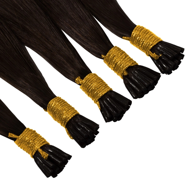 Włosy naturalne doczepiane Seria MAGIC Ringi 50cm 0,8g 20szt - Kolor #1B