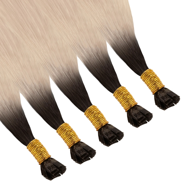Włosy naturalne doczepiane Seria MAGIC Keratyna 60cm 0,8g 20szt - Kolor Ombre #2/#18A