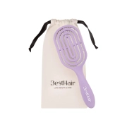 Szczotka BestHair pastelowa fioletowa + etui