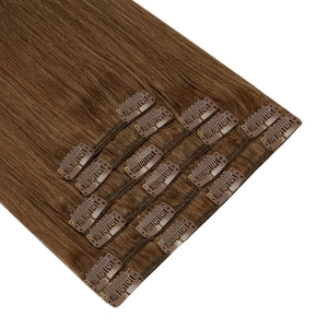 Włosy naturalne doczepiane Clip In 50cm 70 gram - kolor #8