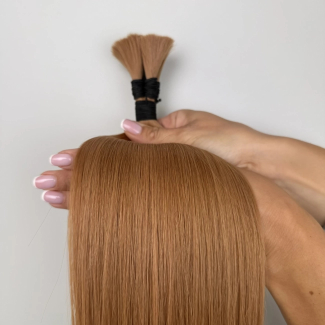 Włosy naturalne doczepiane Seria MAGIC Surowa kitka 60cm 25g - Kolor #10 Jasny Brąz