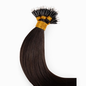 Włosy naturalne doczepiane na nano ringi 40cm 0,6g 20 sztuk  - kolor #1B