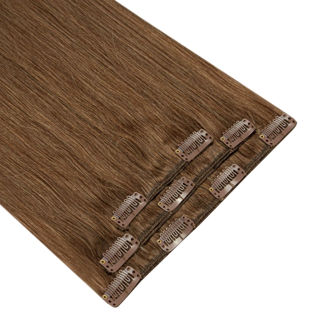 Włosy naturalne doczepiane Clip In 50cm 60 gram - kolor #8