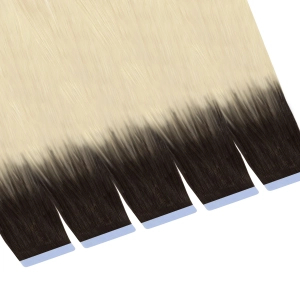 Włosy naturalne doczepiane Seria MAGIC Tape On Kanapki 60cm - Kolor Ombre #2/#613