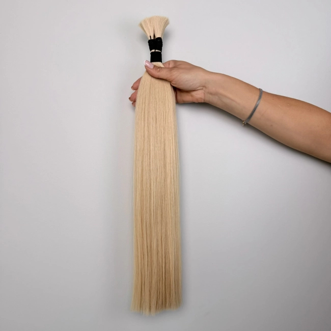 Włosy naturalne doczepiane Seria MAGIC Surowa kitka 60cm 25g - Kolor #26 Złoty Blond