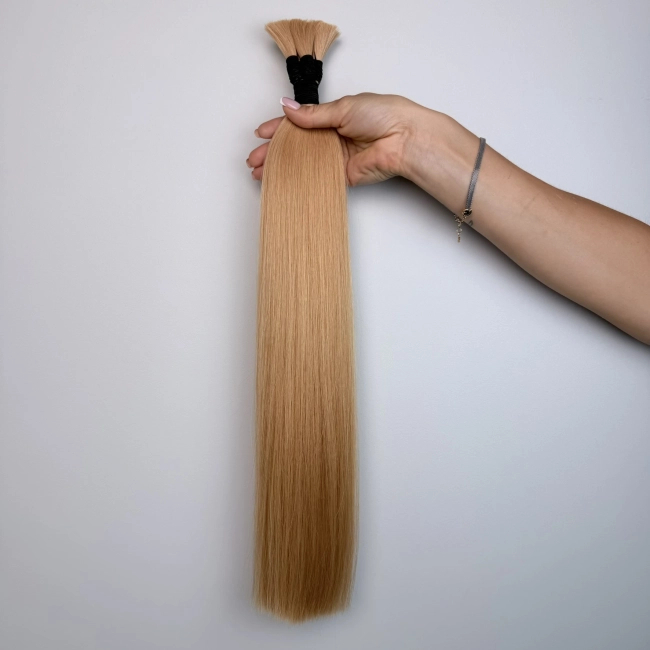 Włosy naturalne doczepiane Seria MAGIC Surowa kitka 60cm 25g - Kolor #24 Miodowy Blond