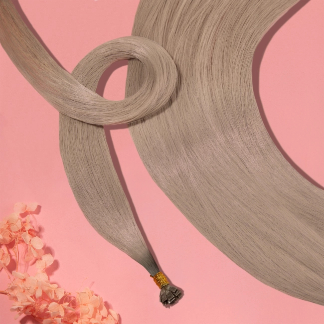 Włosy naturalne doczepiane Seria MAGIC Mini Bondes Flat 50cm 0,8g 20szt - Kolor Ombre #8/#18