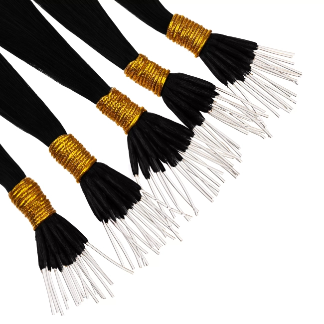 Włosy naturalne doczepiane Seria MAGIC Nanoringi Light 50cm 0,8g 20szt - Kolor #1