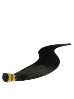 Włosy naturalne doczepiane na ringi 50cm 0,5g - kolor #1B