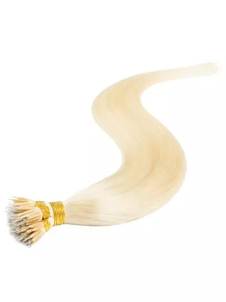 Włosy naturalne doczepiane na nano ringi 50cm 1g 20 sztuk  - kolor #60